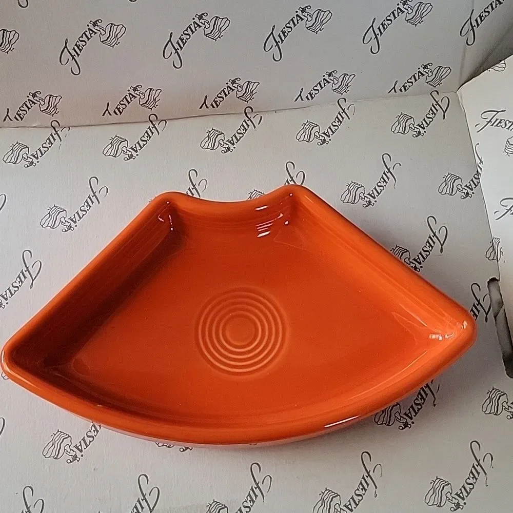 Fiestaware Fiesta OMNI SERVING TRAY Bowl Dish Ceramic Container Poppy Orange